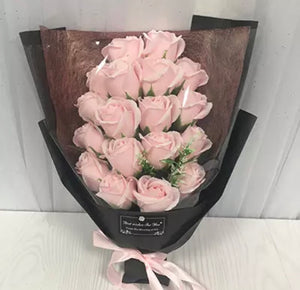 Luxury Elegant Blushing Pink Rose Soap Bouquet